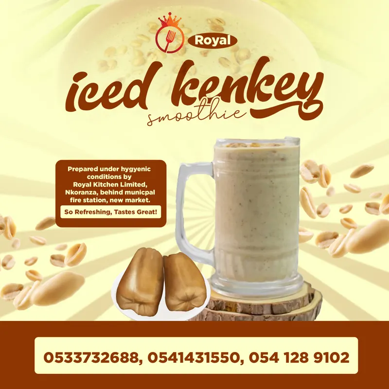 Royal Iced Kenkey Smoothie
